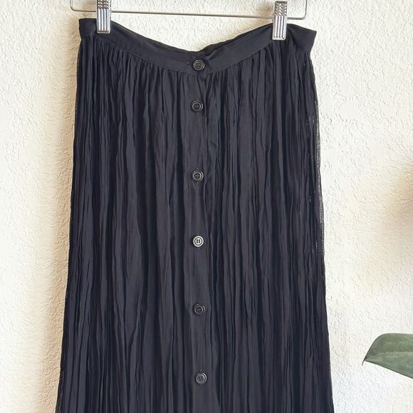 Womens Sheer Maxi Skirt Small? Bromstick Witchcore Whimsygoth Fairy Button - Picture 2 of 6